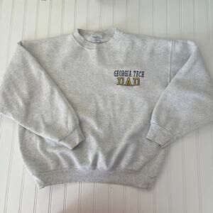 Vintage Georgia Tech DAD NU Sportswear Made USA Sweatshirt Mens Medium/Large